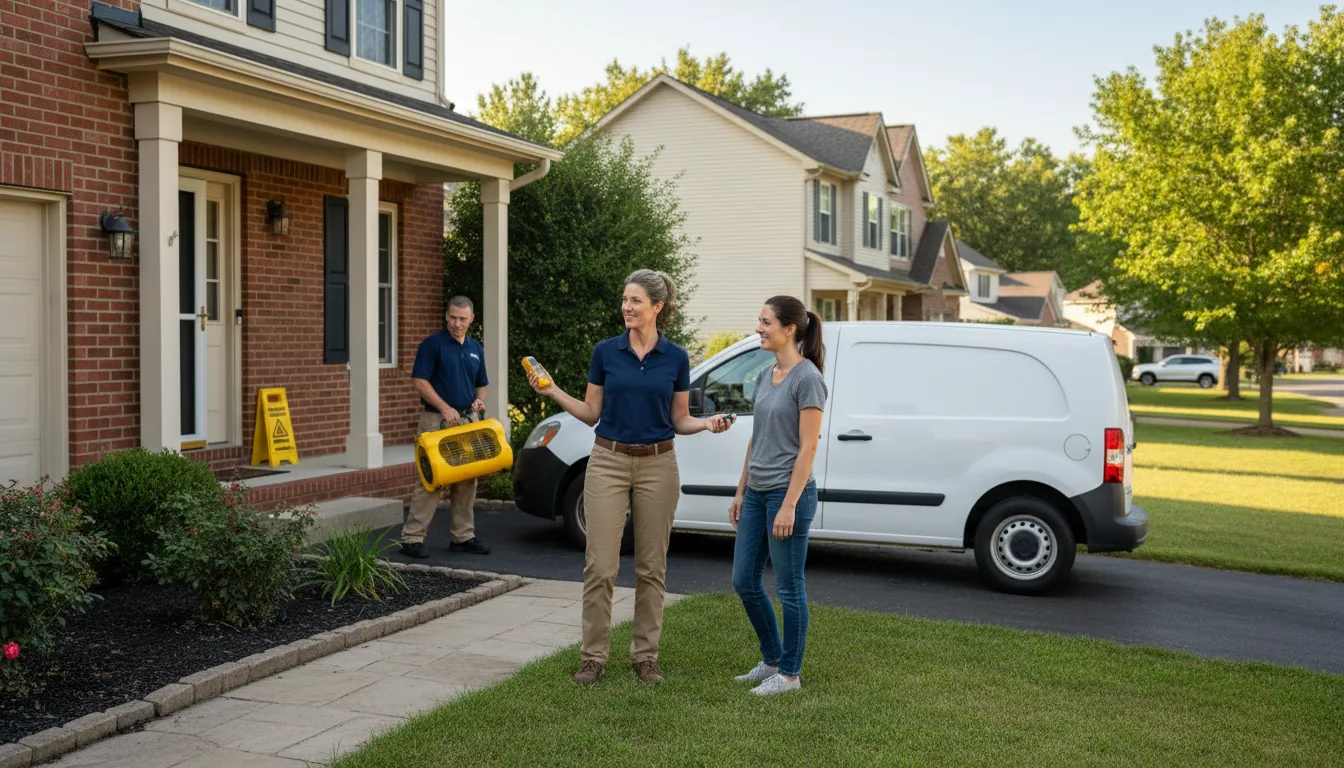 Residential water damage restoration in Montegut, LA